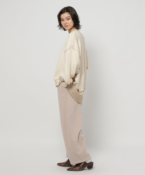 niko and...(ニコアンド)の「フワフワフェザースウェットパンツ(スウェットパンツ・レディース・アイボリー/ダークブラウン/ライトグレー・FREE)」の15枚目の写真