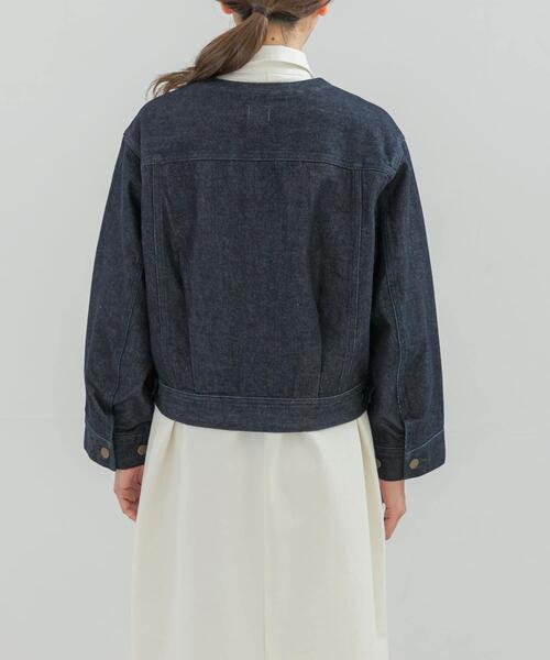 URBAN RESEARCH ROSSO WOMEN（アーバンリサーチ　ロッソ）の「『別注』Lee101×ROSSO　NOCOLLAR SHORT JACKET（デニムジャケット・レディース・インディゴブルー/ワンウォッシュ・SHORT）」の5枚目の写真