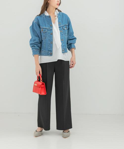 URBAN RESEARCH ROSSO WOMEN（アーバンリサーチ　ロッソ）の「『別注』Lee101×ROSSO　NOCOLLAR SHORT JACKET（デニムジャケット・レディース・インディゴブルー/ワンウォッシュ・SHORT）」の12枚目の写真
