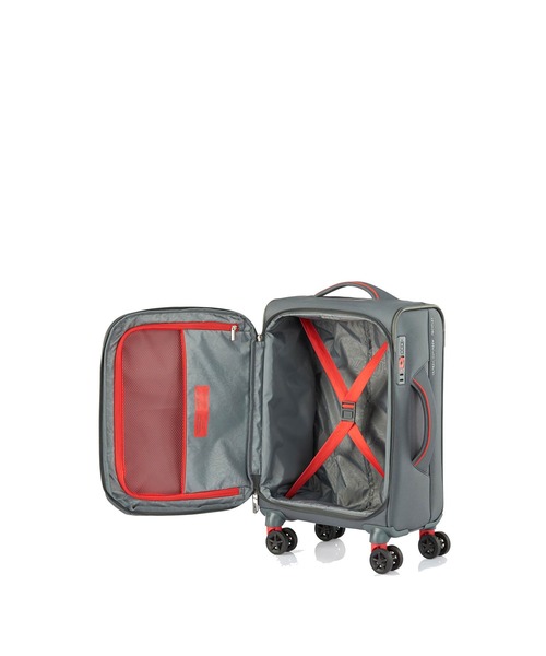 AMERICAN TOURISTER(アメリカンツーリスター)の「アメリカンツーリスター APPLITE 4 ECO スピナー55/20 エキスパンダーTSA グレー/レッド(スーツケース/キャリーバッグ・メンズ・グレー系その他・S)」の6枚目の写真