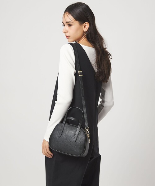 MARCO BIANCHINI(マルコビアンチーニ)の「<MARCO BIANCHINI>ボストンバッグ(ショルダーバッグ・レディース・ライトグレー/ダークブラウン/ブラック・FREE)」の5枚目の写真