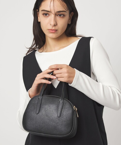 MARCO BIANCHINI(マルコビアンチーニ)の「<MARCO BIANCHINI>ボストンバッグ(ショルダーバッグ・レディース・ライトグレー/ダークブラウン/ブラック・FREE)」の7枚目の写真