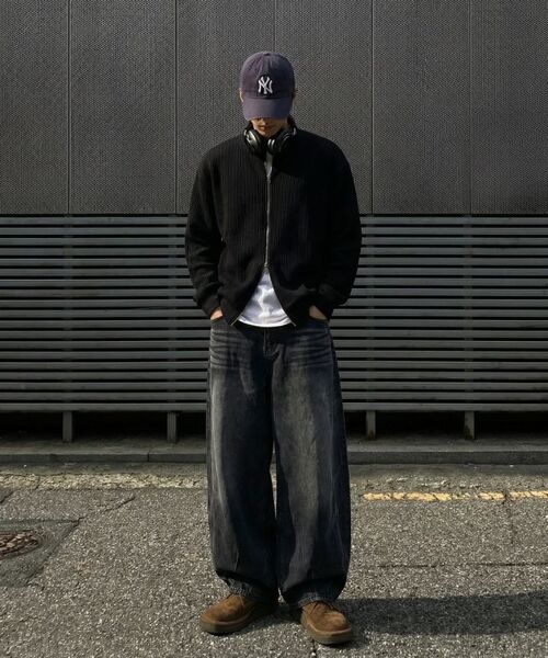 VERYVAIN（ベリベーン）の「2WAY ZIP CARDIGAN (DARK GRAY)（カーディガン/ボレロ・メンズ・その他・ONE SIZE）」の2枚目の写真