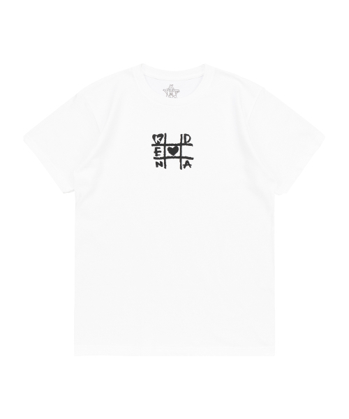 KENDA（ケンダ）の「TIC-TAC-TOE T-SHIRT (WHITE)（Tシャツ/カットソー・レディース・ホワイト・S/M）」の2枚目の写真