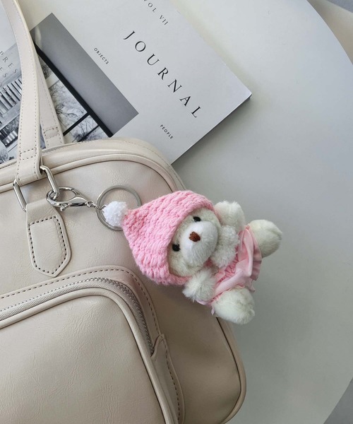 AS KNOW AS plus（アズノゥアズプラス）の「おぱんつBabyベアキーチャーム（キーホルダー・レディース・ピンク/ブラウン/アイボリー・FREE）」の3枚目の写真