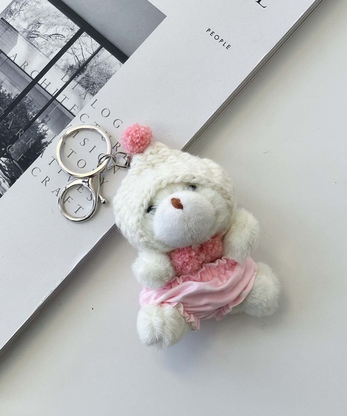 AS KNOW AS plus（アズノゥアズプラス）の「おぱんつBabyベアキーチャーム（キーホルダー・レディース・ピンク/ブラウン/アイボリー・FREE）」の4枚目の写真