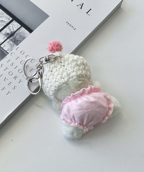 AS KNOW AS plus（アズノゥアズプラス）の「おぱんつBabyベアキーチャーム（キーホルダー・レディース・ピンク/ブラウン/アイボリー・FREE）」の5枚目の写真