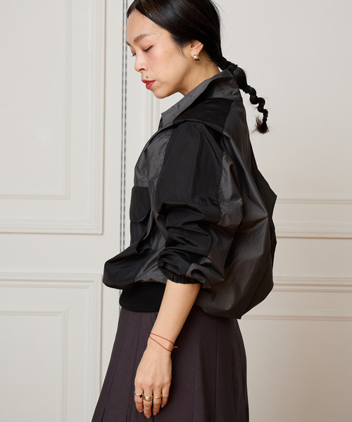IENA LA BOUCLE（イエナラブークル）の「《洗濯機洗い可》IENA LA BOUCLE ハーフジッププルオーバー（その他アウター・レディース・ブラック系その他・FREE）」の13枚目の写真