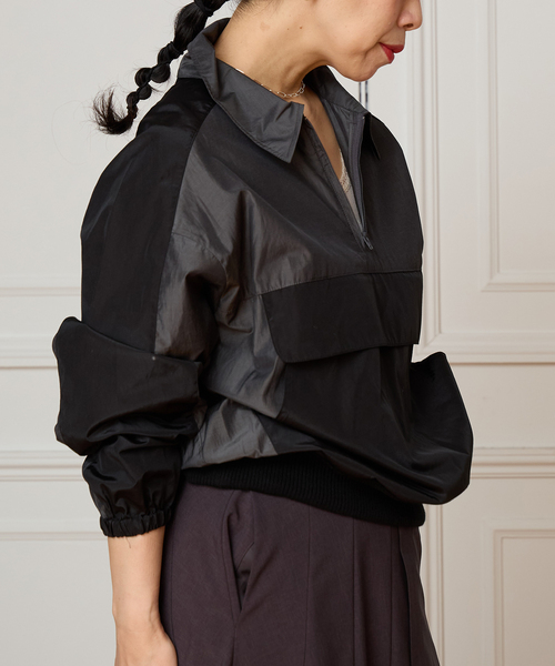 IENA LA BOUCLE（イエナラブークル）の「《洗濯機洗い可》IENA LA BOUCLE ハーフジッププルオーバー（その他アウター・レディース・ブラック系その他・FREE）」の11枚目の写真