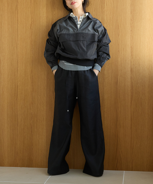 IENA LA BOUCLE（イエナラブークル）の「《洗濯機洗い可》IENA LA BOUCLE ハーフジッププルオーバー（その他アウター・レディース・ブラック系その他・FREE）」の4枚目の写真