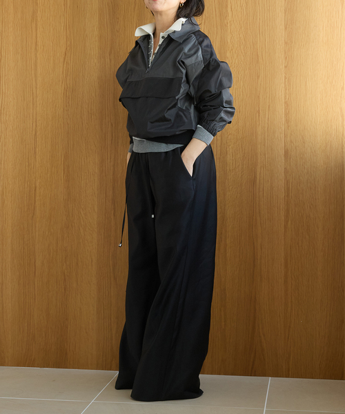 IENA LA BOUCLE（イエナラブークル）の「《洗濯機洗い可》IENA LA BOUCLE ハーフジッププルオーバー（その他アウター・レディース・ブラック系その他・FREE）」の3枚目の写真