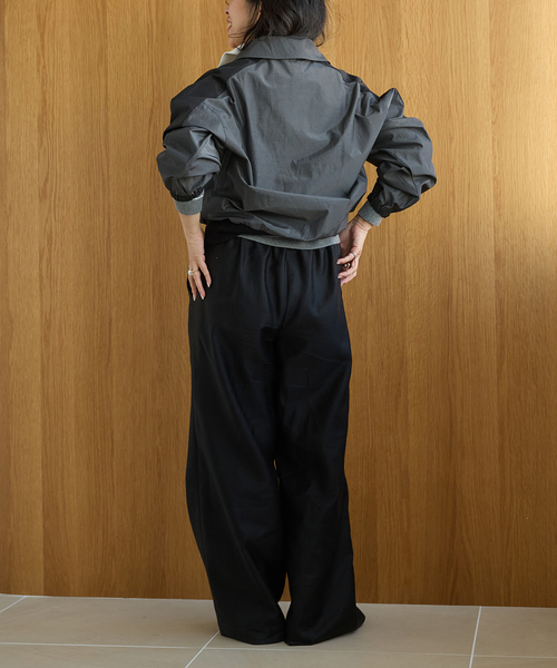 IENA LA BOUCLE（イエナラブークル）の「《洗濯機洗い可》IENA LA BOUCLE ハーフジッププルオーバー（その他アウター・レディース・ブラック系その他・FREE）」の2枚目の写真