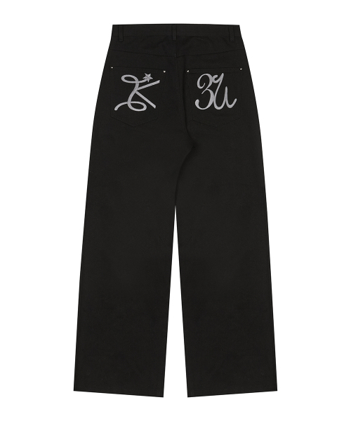 LUVISTRUE(ラヴイズトゥルー)の「BASIC ILOVEU WIDE PANTS(BLACK)(その他パンツ・レディース・その他・MEDIUM/SMALL)」の3枚目の写真