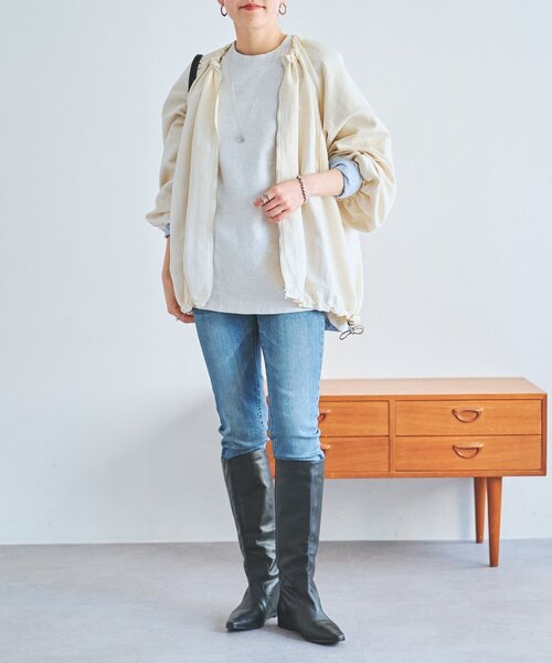 LIVETART(リヴェタート)の「シャツカフス裏毛プルオーバー(Tシャツ/カットソー・レディース・グレー/ピンク・FREE)」の18枚目の写真