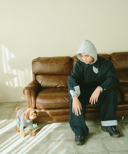 BROKEN BASE(ブロークンベース)の「2-Way Check Chino Jacket / 2-Wayチェックチノジャケット(その他アウター・メンズ・アイボリー/ネイビー・MEDIUM/LARGE)」の17枚目の写真
