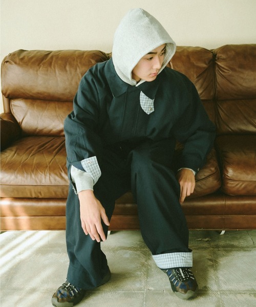 BROKEN BASE(ブロークンベース)の「2-Way Check Chino Jacket / 2-Wayチェックチノジャケット(その他アウター・メンズ・アイボリー/ネイビー・MEDIUM/LARGE)」の19枚目の写真