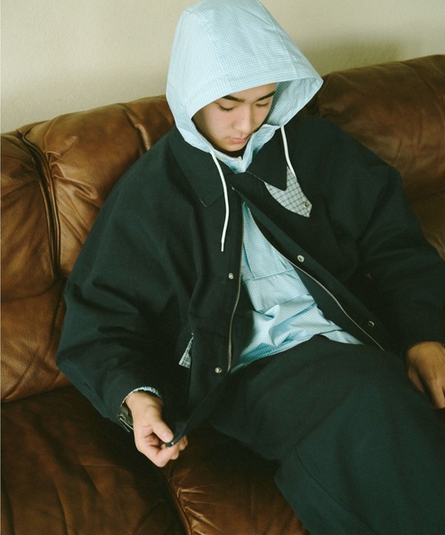 BROKEN BASE(ブロークンベース)の「2-Way Check Chino Jacket / 2-Wayチェックチノジャケット(その他アウター・メンズ・アイボリー/ネイビー・MEDIUM/LARGE)」の20枚目の写真