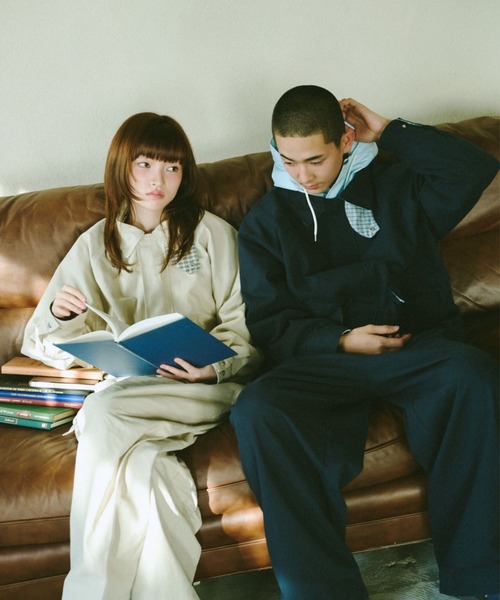 BROKEN BASE(ブロークンベース)の「2-Way Check Chino Jacket / 2-Wayチェックチノジャケット(その他アウター・メンズ・アイボリー/ネイビー・MEDIUM/LARGE)」の6枚目の写真