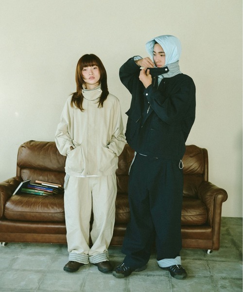 BROKEN BASE(ブロークンベース)の「2-Way Check Chino Jacket / 2-Wayチェックチノジャケット(その他アウター・メンズ・アイボリー/ネイビー・MEDIUM/LARGE)」の11枚目の写真