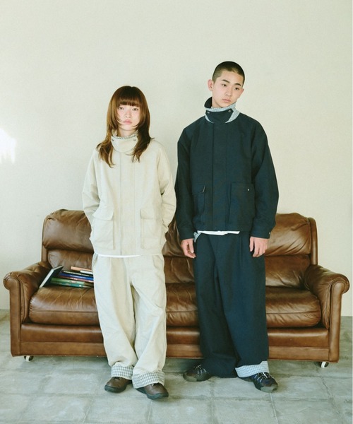 BROKEN BASE(ブロークンベース)の「2-Way Check Chino Jacket / 2-Wayチェックチノジャケット(その他アウター・メンズ・アイボリー/ネイビー・MEDIUM/LARGE)」の14枚目の写真