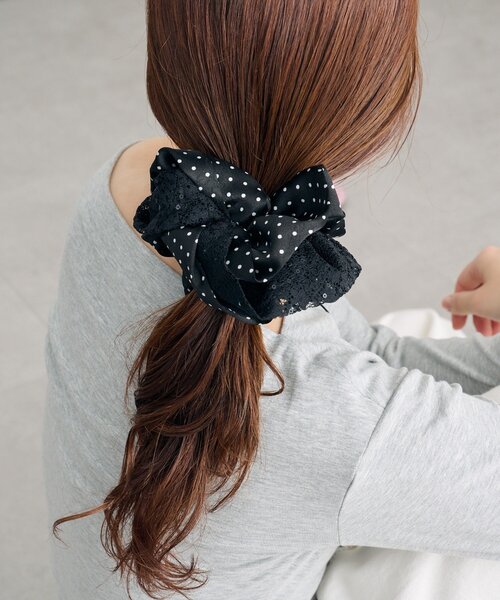 mystic(ミスティック)の「ドットレースシュシュ(ブローチ/コサージュ・レディース・オフホワイト/ブラック・ONE SIZE)」の17枚目の写真