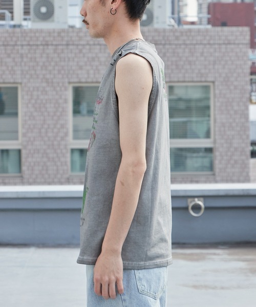 Theater code(シアターコード)の「Butterfly Print Dyed Distressed Tank Top / バタフライプリント 色染め ダメージタンクトップ 2026年春夏(タンクトップ・メンズ・グレー/ブラック・M/L)」の17枚目の写真