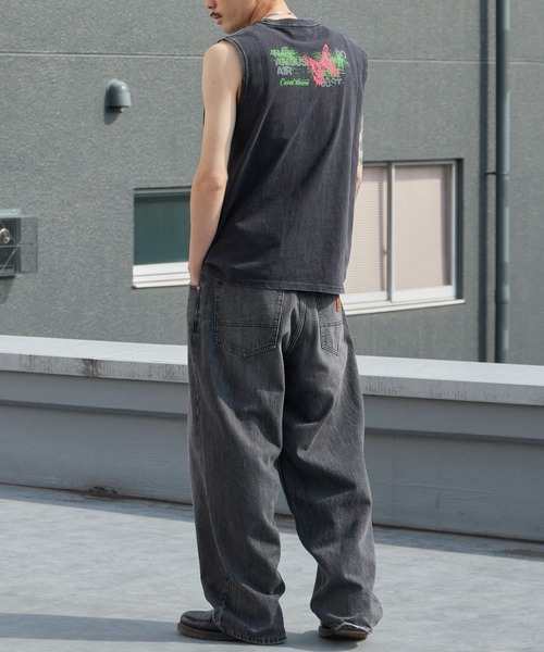 Theater code(シアターコード)の「Butterfly Print Dyed Distressed Tank Top / バタフライプリント 色染め ダメージタンクトップ 2026年春夏(タンクトップ・メンズ・グレー/ブラック・M/L)」の14枚目の写真