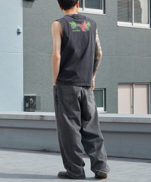 Theater code(シアターコード)の「Butterfly Print Dyed Distressed Tank Top / バタフライプリント 色染め ダメージタンクトップ 2026年春夏(タンクトップ・メンズ・グレー/ブラック・M/L)」の15枚目の写真