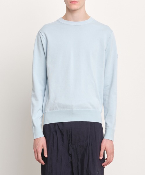 TATRAS(タトラス)の「TATRAS(タトラス) GRADO グラード(ニット/セーター・メンズ・サックスブルー/ダークネイビー/ベージュ・3/4)」の1枚目の写真