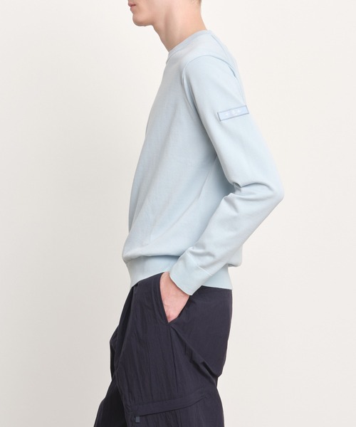 TATRAS(タトラス)の「TATRAS(タトラス) GRADO グラード(ニット/セーター・メンズ・サックスブルー/ダークネイビー/ベージュ・3/4)」の4枚目の写真