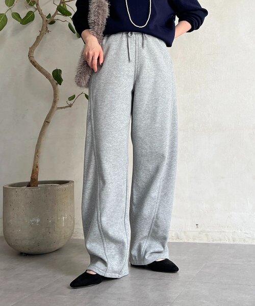 un dix cors（アンディコール）の「厚地ボンディングパンツ（その他パンツ・レディース・ブラック/グレー・FREE）」の10枚目の写真