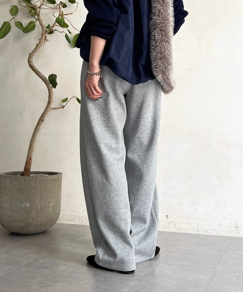 un dix cors（アンディコール）の「厚地ボンディングパンツ（その他パンツ・レディース・ブラック/グレー・FREE）」の12枚目の写真