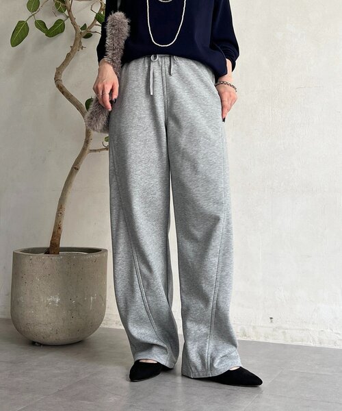 un dix cors（アンディコール）の「厚地ボンディングパンツ（その他パンツ・レディース・ブラック/グレー・FREE）」の14枚目の写真