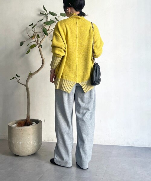 un dix cors（アンディコール）の「厚地ボンディングパンツ（その他パンツ・レディース・ブラック/グレー・FREE）」の16枚目の写真