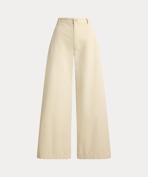 POLO RALPH LAUREN（ポロ ラルフ ローレン）の「コットン リラックス ワイドレッグ パンツ（チノパンツ・レディース・ブラウン系3・4/0/2/00/6）」の7枚目の写真