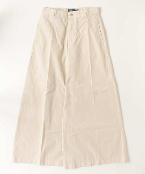 POLO RALPH LAUREN（ポロ ラルフ ローレン）の「コットン リラックス ワイドレッグ パンツ（チノパンツ・レディース・ブラウン系3・4/0/2/00/6）」の3枚目の写真
