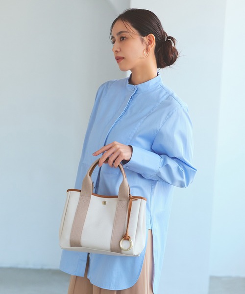 Breath TOPKAPI(ブレストプカピ)の「【Breath TOPKAPI】SCOTCH GRAIN スコッチグレイン 2way ミニ トートバッグ チャーム付き(トートバッグ・レディース・ベージュ系その他3/その他/ライトベージュ・FREE)」の4枚目の写真