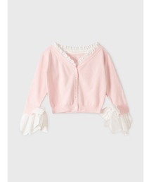 EIMY ISTOIRE | 【PRE ORDER】シャツドッキングニットカーディガン(カーディガン/ボレロ)