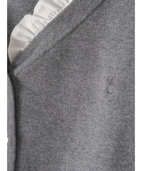 EIMY ISTOIRE（エイミーイストワール）の「【PRE ORDER】シャツドッキングニットカーディガン（カーディガン/ボレロ・レディース・ピンク/ブラック/グレー・F）」の22枚目の写真