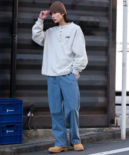 WEGO(ウィゴー)の「WEGO/【26年春夏新作】ユルフィットデニムイージーパンツ(デニムパンツ・メンズ・ライトインディゴブルー/グレー/ブラック系3・MEDIUM/SMALL/X-SMALL/LARGE)」の6枚目の写真