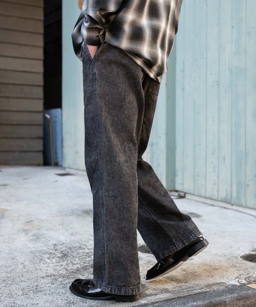 WEGO(ウィゴー)の「WEGO/【26年春夏新作】ユルフィットデニムイージーパンツ(デニムパンツ・メンズ・ライトインディゴブルー/グレー/ブラック系3・MEDIUM/SMALL/X-SMALL/LARGE)」の11枚目の写真