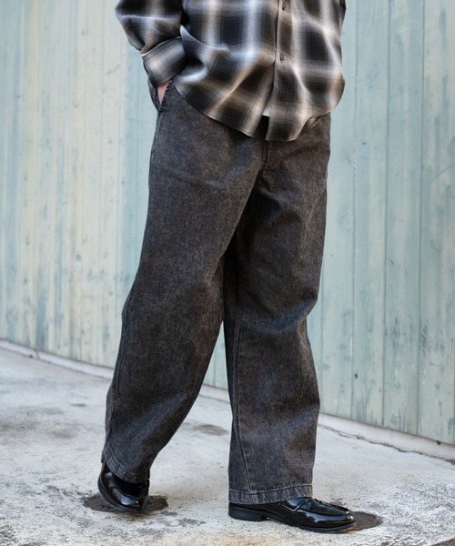 WEGO(ウィゴー)の「WEGO/【26年春夏新作】ユルフィットデニムイージーパンツ(デニムパンツ・メンズ・ライトインディゴブルー/グレー/ブラック系3・MEDIUM/SMALL/X-SMALL/LARGE)」の12枚目の写真