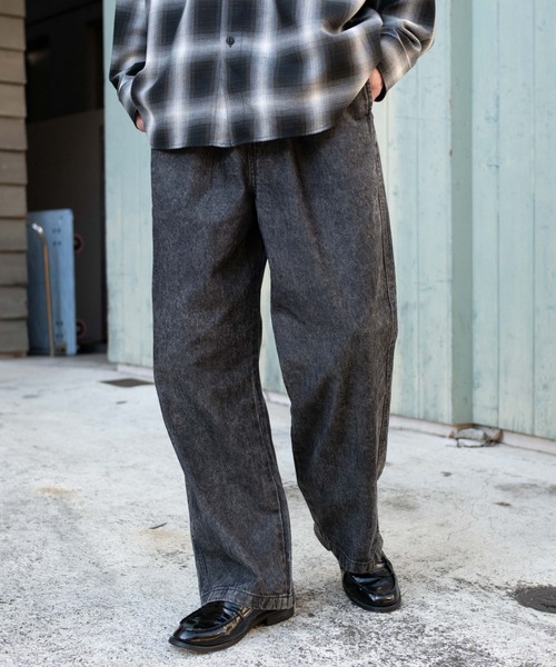 WEGO(ウィゴー)の「WEGO/【26年春夏新作】ユルフィットデニムイージーパンツ(デニムパンツ・メンズ・ライトインディゴブルー/グレー/ブラック系3・MEDIUM/SMALL/X-SMALL/LARGE)」の13枚目の写真