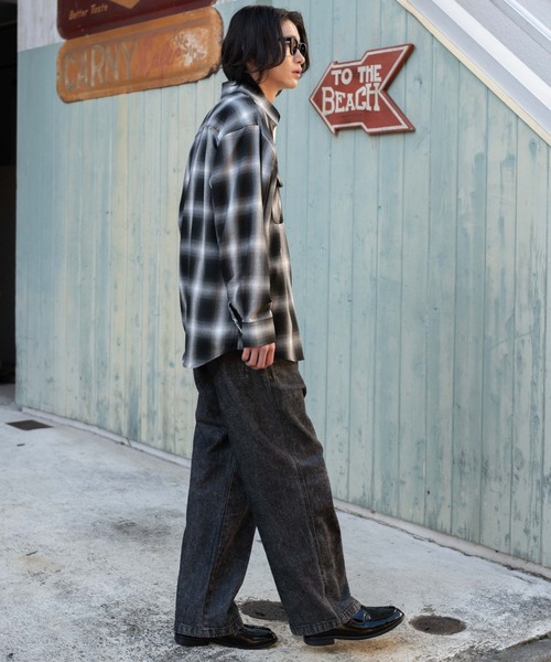 WEGO(ウィゴー)の「WEGO/【26年春夏新作】ユルフィットデニムイージーパンツ(デニムパンツ・メンズ・ライトインディゴブルー/グレー/ブラック系3・MEDIUM/SMALL/X-SMALL/LARGE)」の16枚目の写真