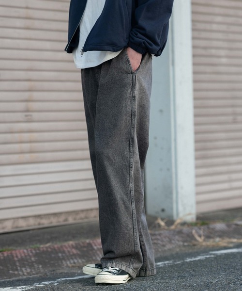 WEGO(ウィゴー)の「WEGO/【26年春夏新作】ユルフィットデニムイージーパンツ(デニムパンツ・メンズ・ライトインディゴブルー/グレー/ブラック系3・MEDIUM/SMALL/X-SMALL/LARGE)」の17枚目の写真