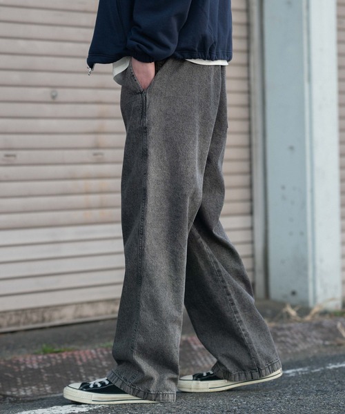 WEGO(ウィゴー)の「WEGO/【26年春夏新作】ユルフィットデニムイージーパンツ(デニムパンツ・メンズ・ライトインディゴブルー/グレー/ブラック系3・MEDIUM/SMALL/X-SMALL/LARGE)」の18枚目の写真