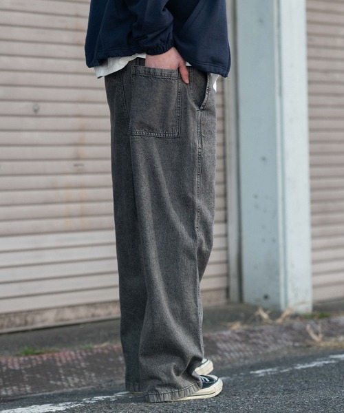 WEGO(ウィゴー)の「WEGO/【26年春夏新作】ユルフィットデニムイージーパンツ(デニムパンツ・メンズ・ライトインディゴブルー/グレー/ブラック系3・MEDIUM/SMALL/X-SMALL/LARGE)」の19枚目の写真