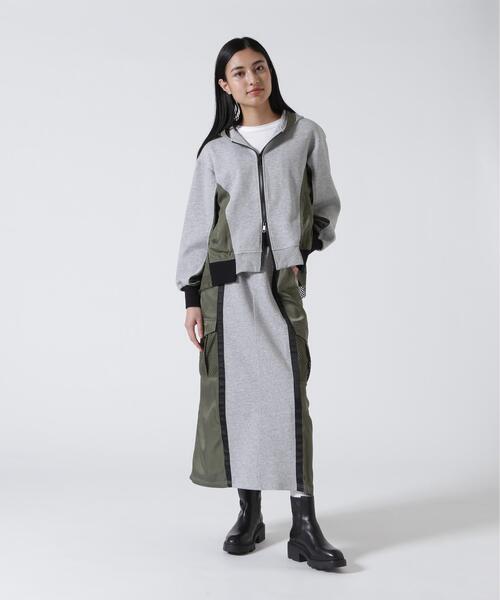 Risley（リズレー）の「Risley/リズレー/バイカラージップスカート（スカート・レディース・グレー/ブラック・F）」の22枚目の写真