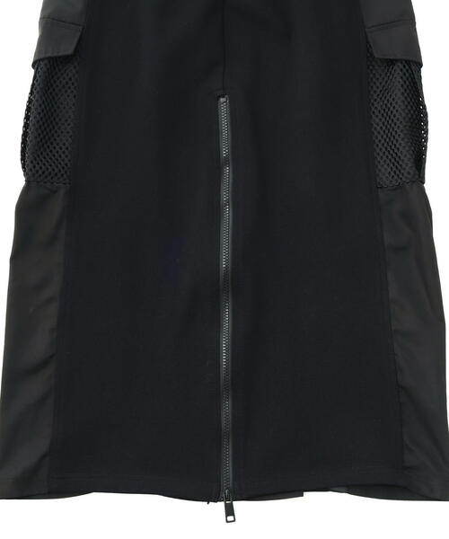 Risley（リズレー）の「Risley/リズレー/バイカラージップスカート（スカート・レディース・グレー/ブラック・F）」の4枚目の写真