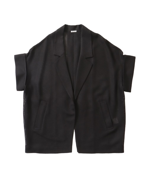 DRESSLAVE(ドレスレイブ)の「karami wide adjust jacket(カラミワイドアジャストジャケット)(テーラードジャケット・レディース・ベージュ/ブラック・38)」の2枚目の写真
